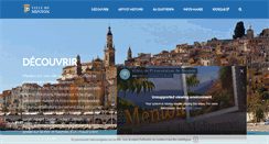 Desktop Screenshot of menton.fr